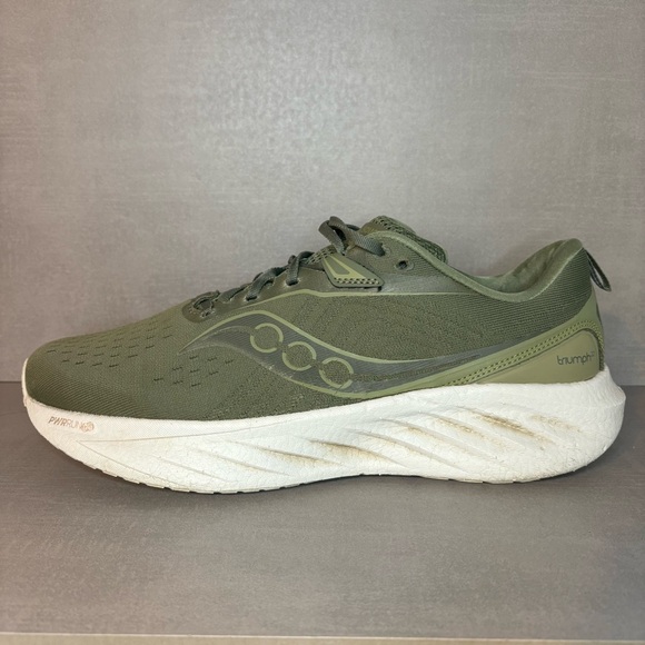 Saucony Other - Saucony | Triumph 22 Running Shoes - Olivine Green White ; Mens 12.5
